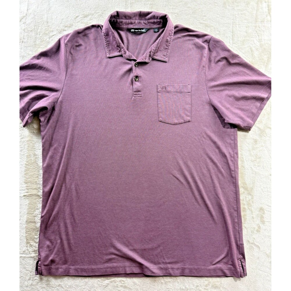 Travis Mathew Pima Cotton Classy Polo Short Sleeve Lightweight Shirt Size 2XL